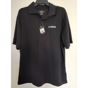 Yamaha Landmark Golf Polo Shirt Size M Black NWT